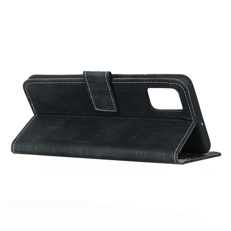 For Galaxy A71 5G Crocodile Texture Horizontal Flip Leather Case with Holder & Card Slots & Wallet(B