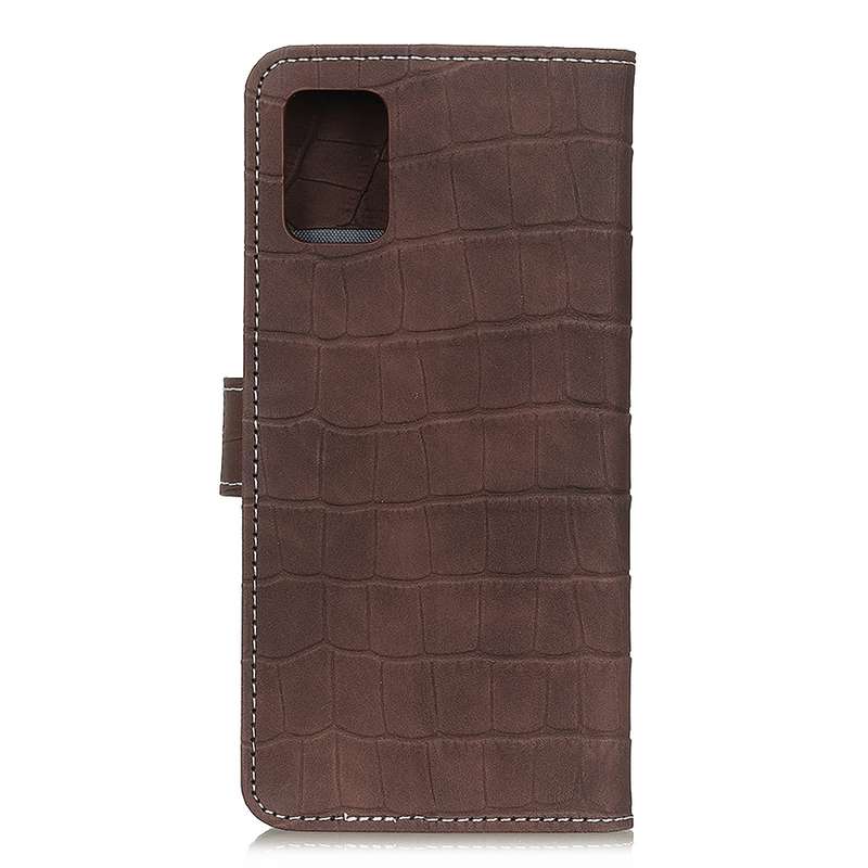 For Galaxy A71 5G Crocodile Texture Horizontal Flip Leather Case with Holder & Card Slots & Wallet(B