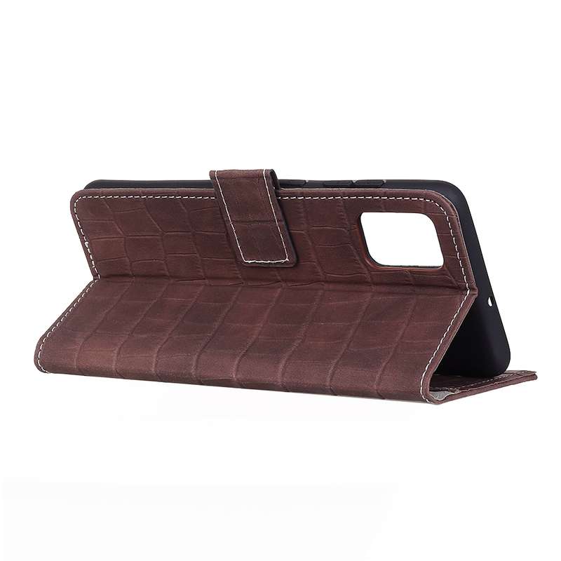 For Galaxy A71 5G Crocodile Texture Horizontal Flip Leather Case with Holder & Card Slots & Wallet(B