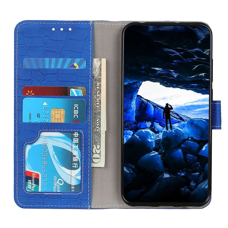 For Galaxy A71 5G Crocodile Texture Horizontal Flip Leather Case with Holder & Card Slots & Wallet(B