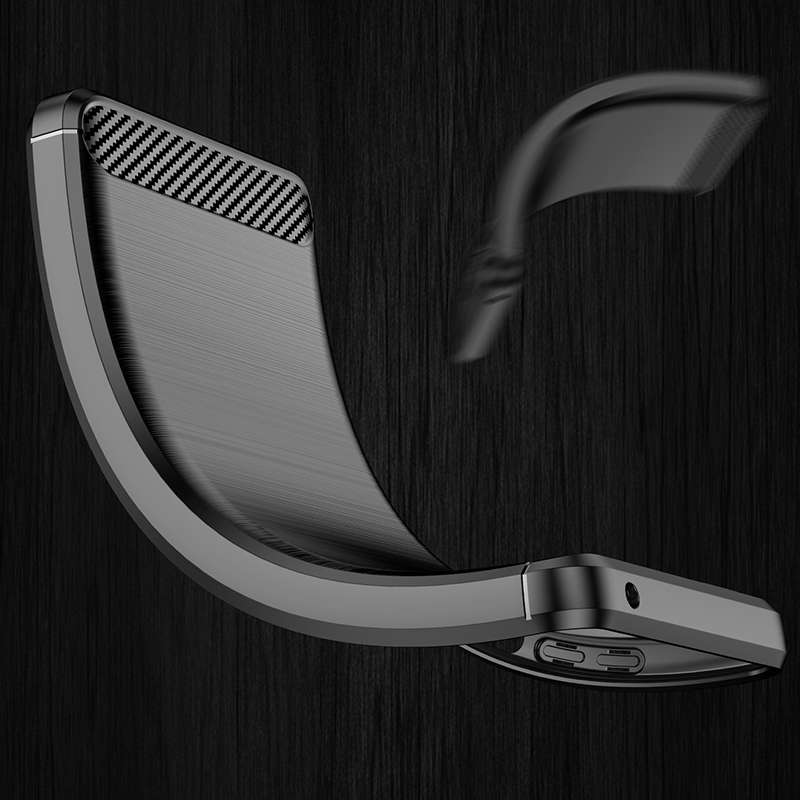 For Xiaomi Redmi 10 2022 Brushed Texture Carbon Fiber TPU Case(Black)