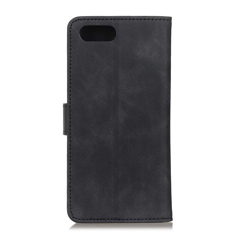 For iPhone SE 2022 / SE 2020 Retro Texture PU + TPU Horizontal Flip Leather Case with Holder & Card