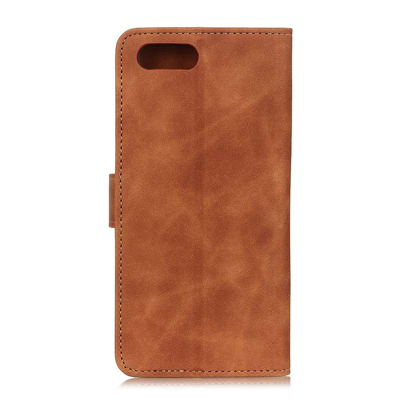 For iPhone SE 2022 / SE 2020 Retro Texture PU + TPU Horizontal Flip Leather Case with Holder & Card