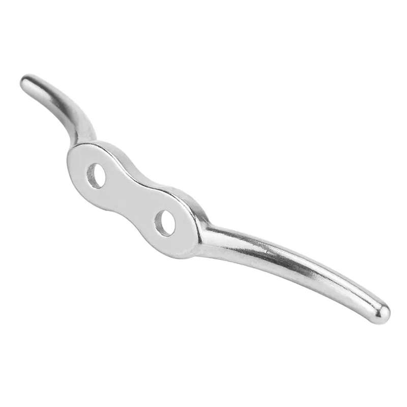 316 Stainless Steel Marine Flagpole Hook with Screw, Style:4 inch