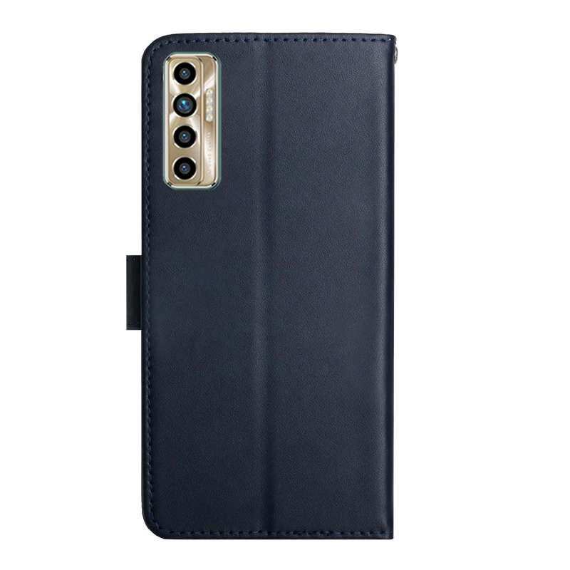 For Tecno Camon 17P Genuine Leather Fingerprint-proof Horizontal Flip Phone Case(Black)
