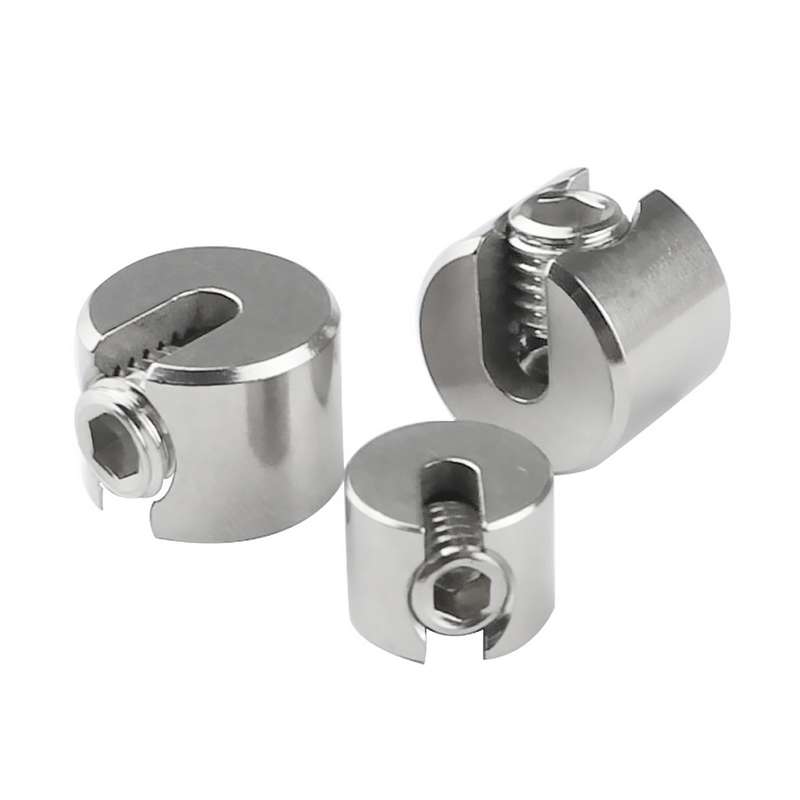2 PCS M10x5 316 Stainless Steel Garden Wire Rope Fixed Clip