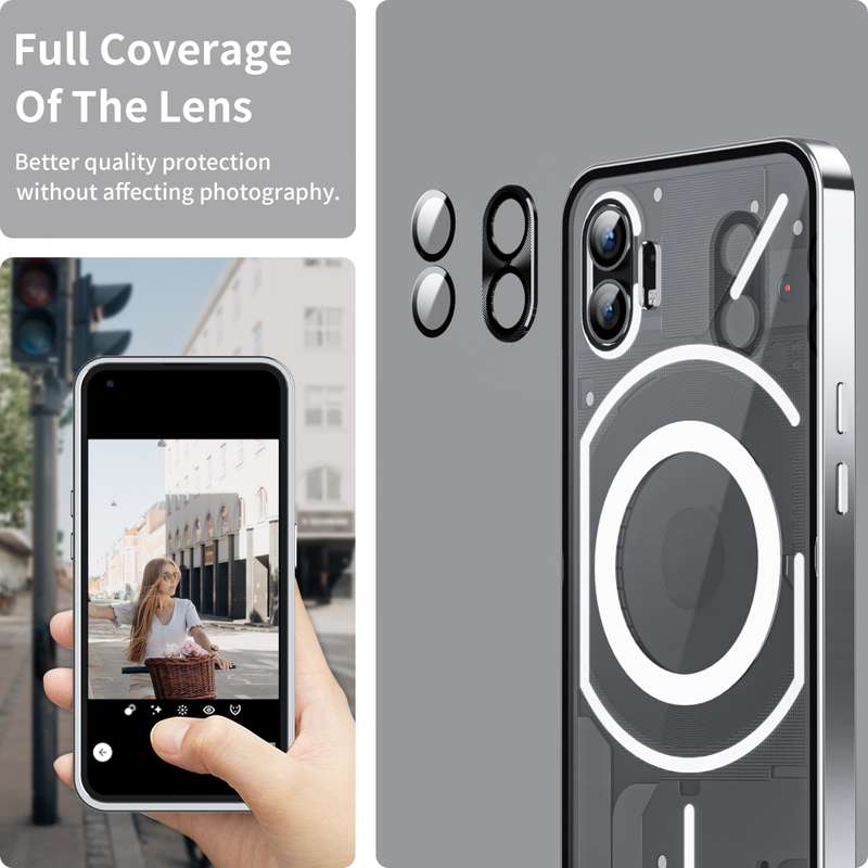 For Nothing Phone 1 Full Coverage Magnetic Phone Case(Silver)