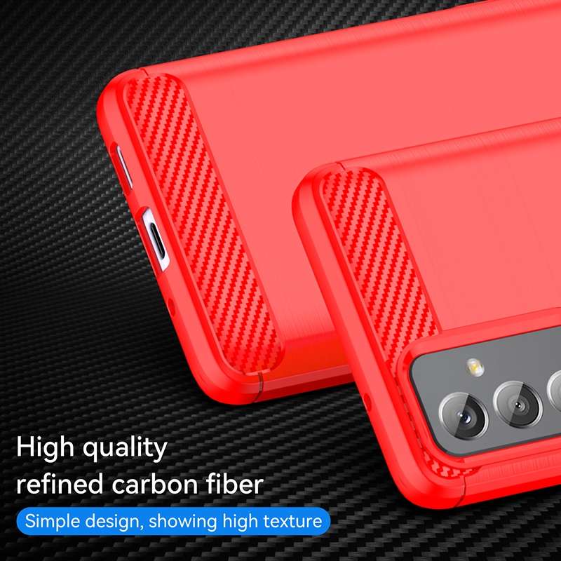 For Samsung Galaxy A82 Brushed Texture Carbon Fiber TPU Phone Case(Black)