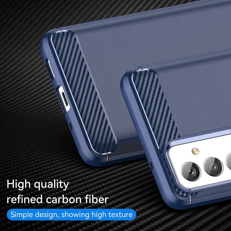 For Samsung Galaxy A82 Brushed Texture Carbon Fiber TPU Phone Case(Black)