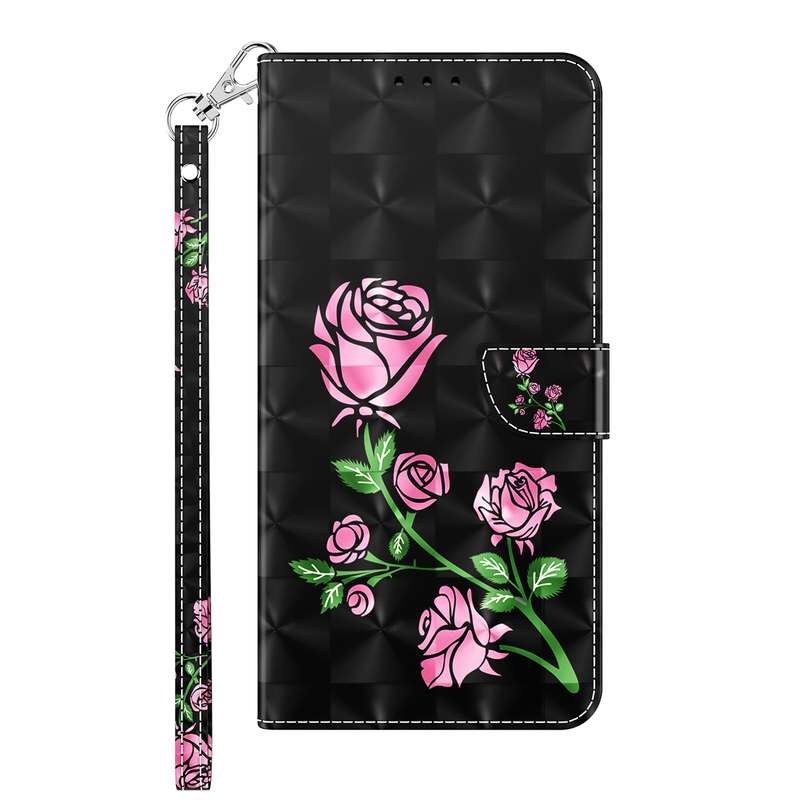For OPPO A16 / A16s / A54s 3D Painted Leather Phone Case(Two Loving Cats)