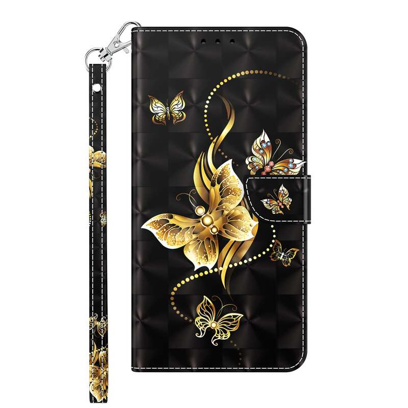 For OPPO A16 / A16s / A54s 3D Painted Leather Phone Case(Two Loving Cats)
