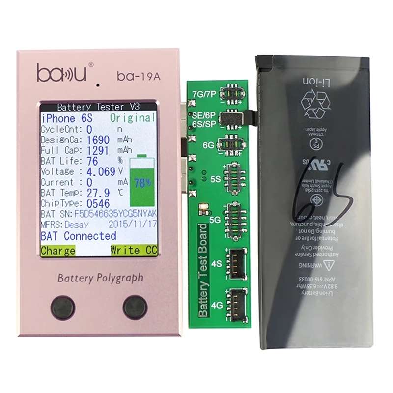 BAKU BA-19A Battery Polygraph for iPhone Battery(Rose Gold)