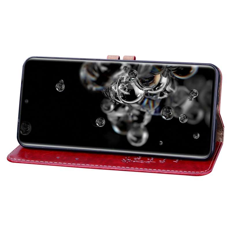 For Galaxy S20 Ultra Business Style Oil Wax Texture Horizontal Flip Leather Case, with Holder & Card