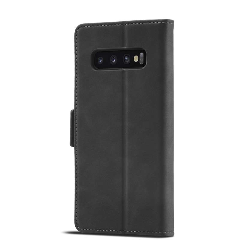 For Samsung Galaxy S10+ Forwenw Dual-side Buckle Leather Phone Case(Black)