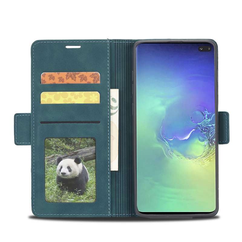 For Samsung Galaxy S10+ Forwenw Dual-side Buckle Leather Phone Case(Black)