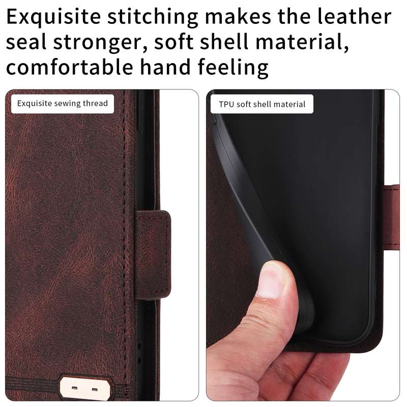 For Samsung Galaxy Z Fold4 Magnetic Clasp Flip Leather Phone Case(Purple)
