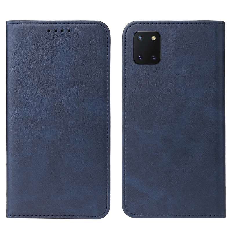 For Samsung Galaxy Note10 Lite / A81 Magnetic Closure Leather Phone Case(Black)