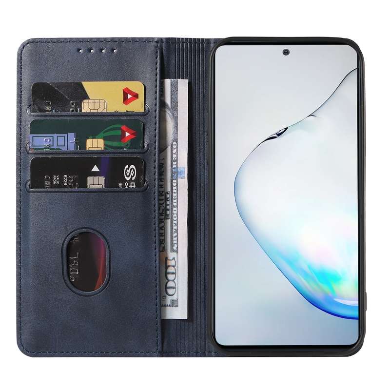 For Samsung Galaxy Note10 Lite / A81 Magnetic Closure Leather Phone Case(Black)