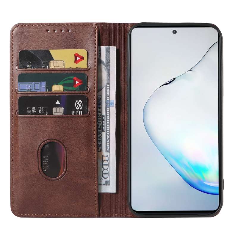 For Samsung Galaxy Note10 Lite / A81 Magnetic Closure Leather Phone Case(Black)