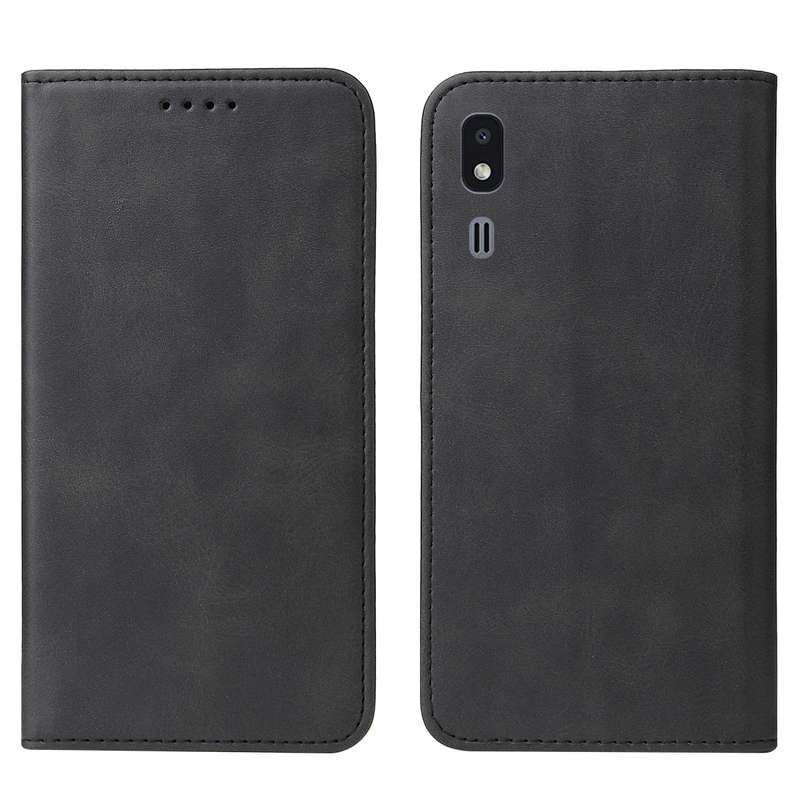 For Samsung Galaxy A2 Core / A260 Magnetic Closure Leather Phone Case(Black)