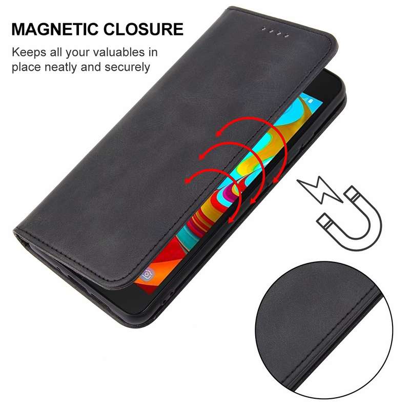 For Samsung Galaxy A2 Core / A260 Magnetic Closure Leather Phone Case(Black)