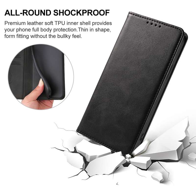 For Samsung Galaxy A2 Core / A260 Magnetic Closure Leather Phone Case(Black)