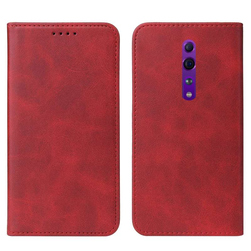For OPPO A74 5G Magnetic Closure Leather Phone Case(Blue)