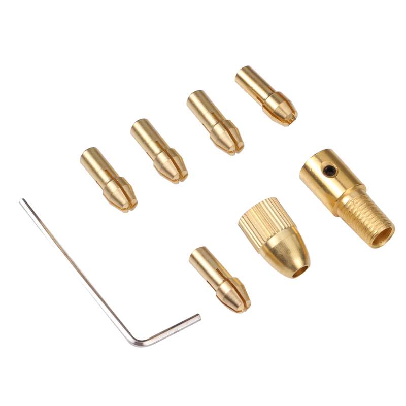 DIY-5.0 8 in 1 DIY Mini Chuck Fixture Clamp Drill Chuck Clip