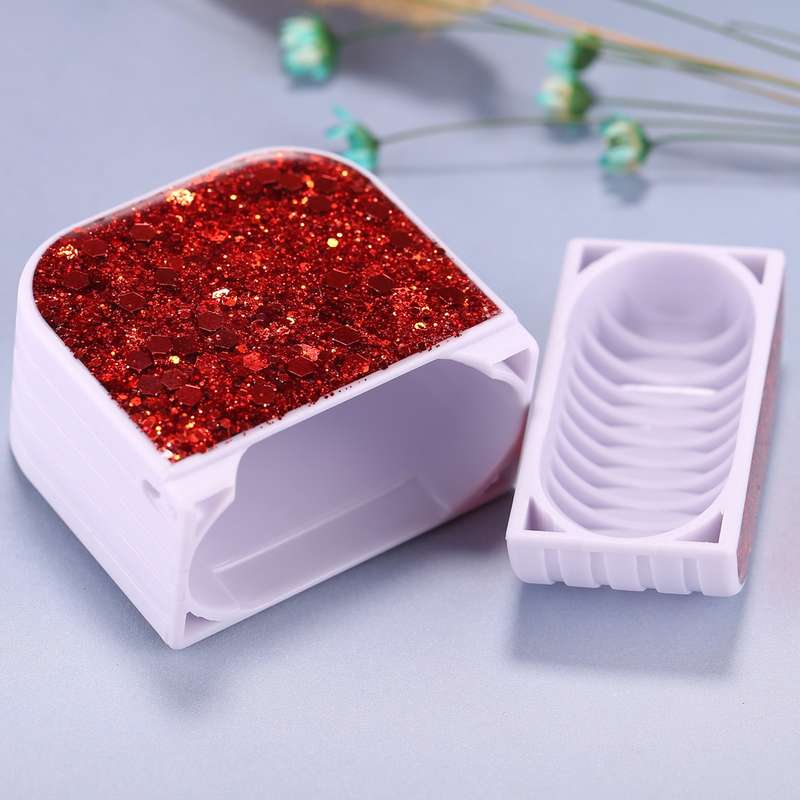 For AirPods 1 / 2 Glitter Sequins Wireless Earphone Protective Case(White)