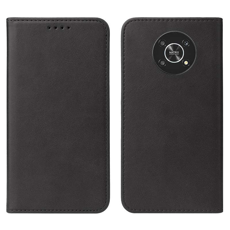 For Honor Magic4 Lite Magnetic Closure Leather Phone Case(Black)