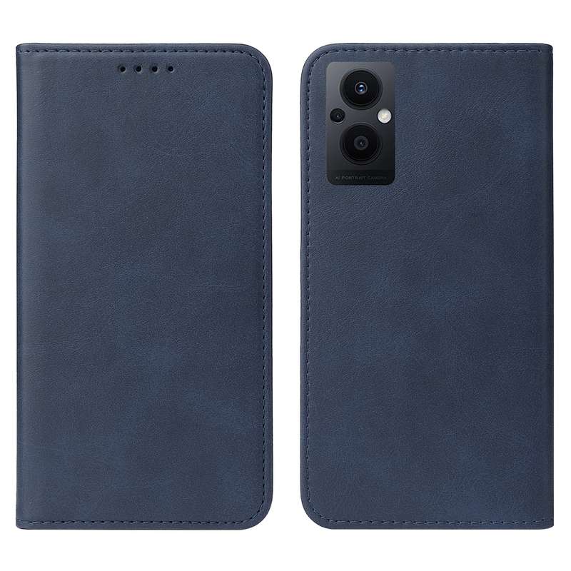 For OPPO Reno7 Z 5G Magnetic Closure Leather Phone Case(Blue)