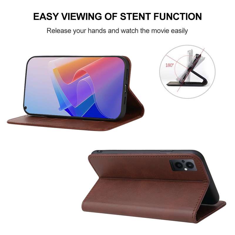 For OPPO Reno7 Z 5G Magnetic Closure Leather Phone Case(Blue)
