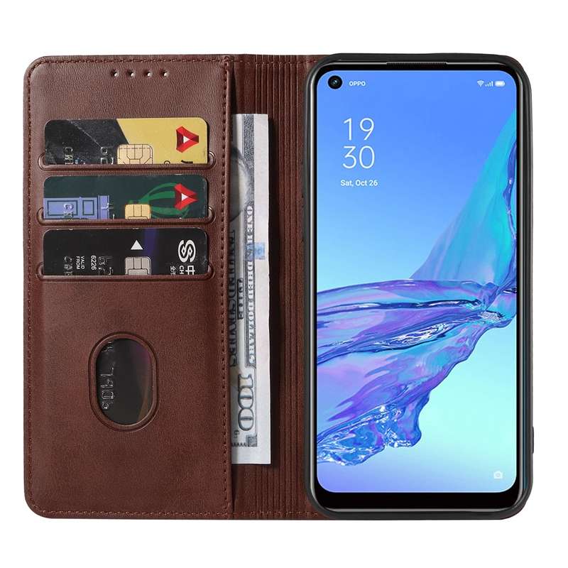 For OPPO Reno7 Z 5G Magnetic Closure Leather Phone Case(Blue)