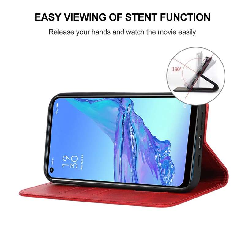 For OPPO Reno7 Z 5G Magnetic Closure Leather Phone Case(Blue)