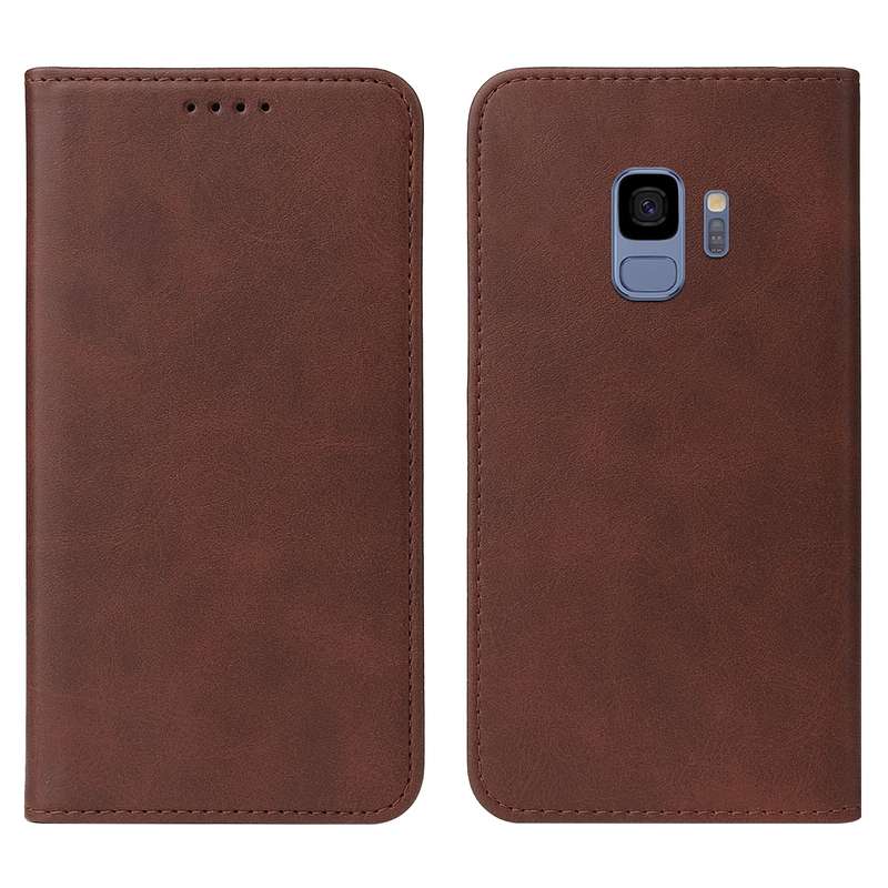 For Samsung Galaxy S9 Magnetic Closure Leather Phone Case(Black)