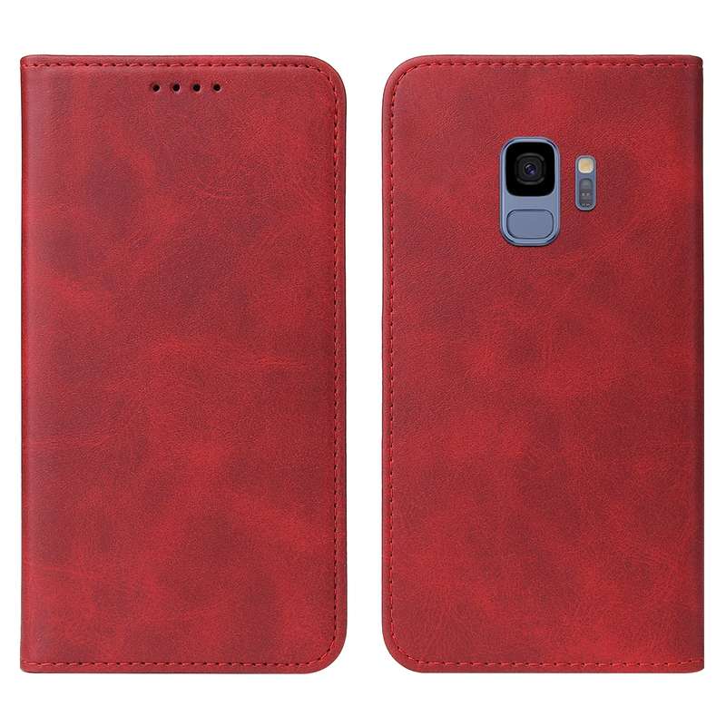 For Samsung Galaxy S9 Magnetic Closure Leather Phone Case(Blue)