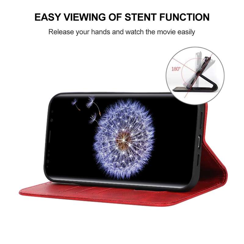 For Samsung Galaxy S9 Magnetic Closure Leather Phone Case(Blue)