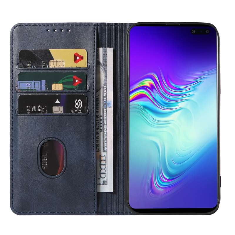 For Samsung Galaxy S10 5G Magnetic Closure Leather Phone Case(Black)