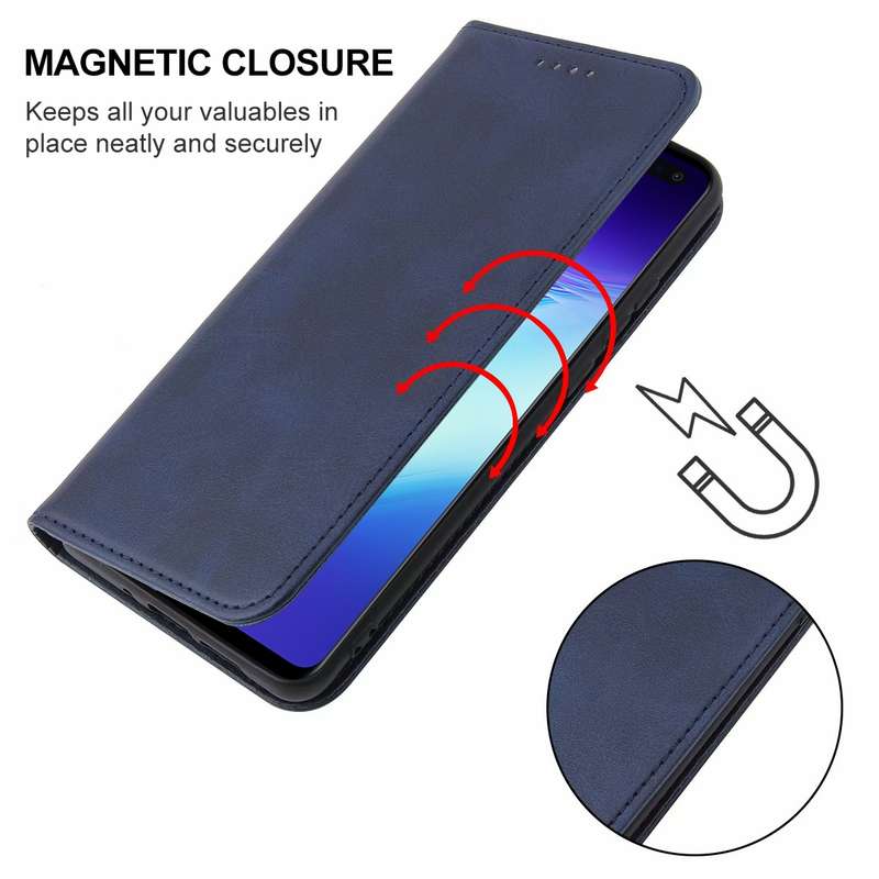 For Samsung Galaxy S10 5G Magnetic Closure Leather Phone Case(Black)