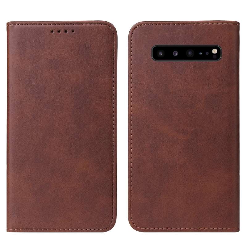 For Samsung Galaxy S10 5G Magnetic Closure Leather Phone Case(Black)