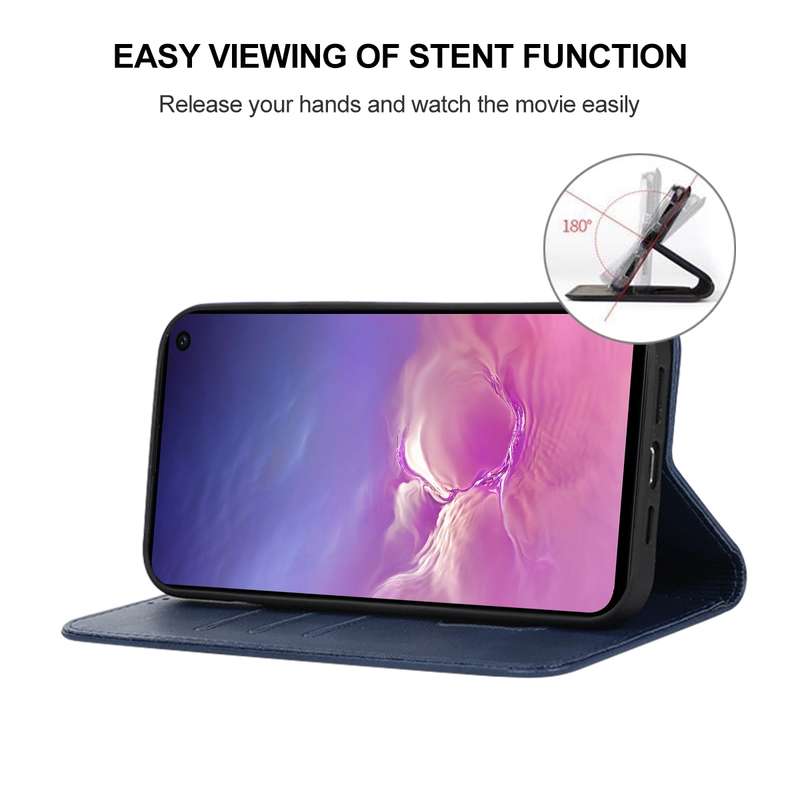 For Samsung Galaxy S10e Magnetic Closure Leather Phone Case(Black)