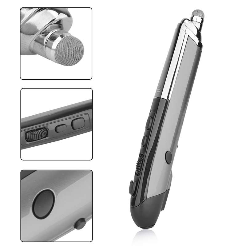 PR-08 Multifunctional Wireless Bluetooth Pen Mouse Capacitive Pen Mouse(Black)