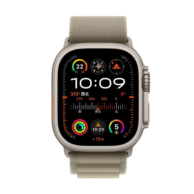 Nylon Loop Watch Band For Apple Watch Ultra & Ultra 2 49mm / Series 9&8&7 45mm / SE 2&6&SE&5&4