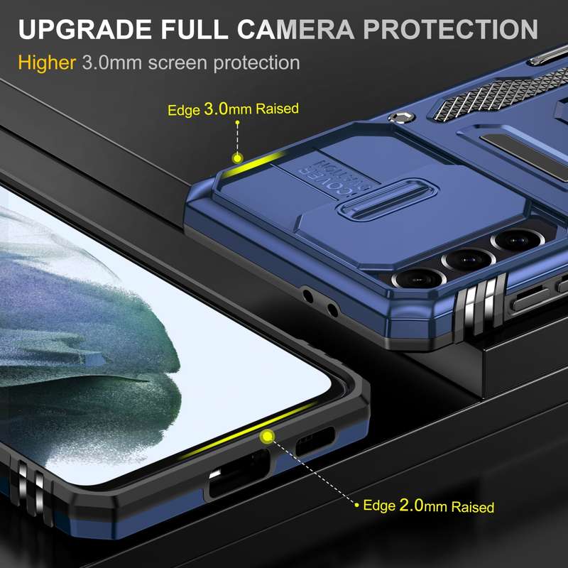 For Samsung Galaxy Z Fold4 GKK Integrated Magnetic Armor Flip Phone Case With Pen Box(Silver)