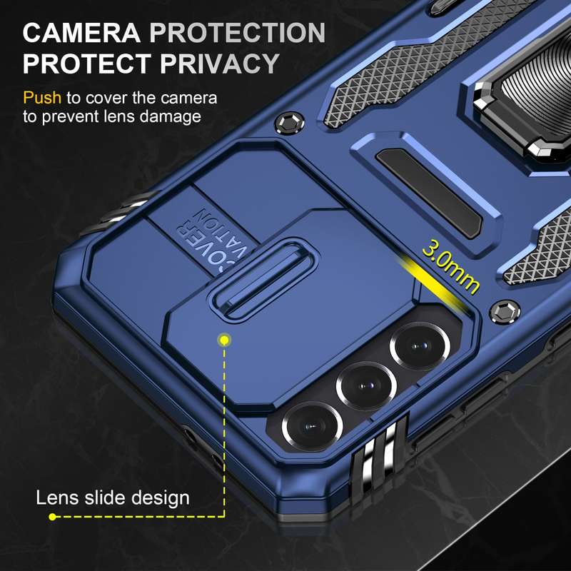 For Samsung Galaxy Z Fold4 GKK Integrated Magnetic Armor Flip Phone Case With Pen Box(Silver)