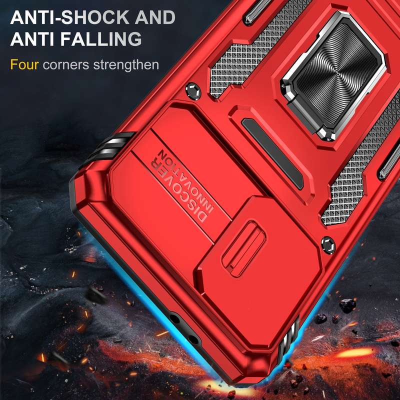 For Samsung Galaxy Z Fold4 GKK Integrated Magnetic Armor Flip Phone Case With Pen Box(Silver)