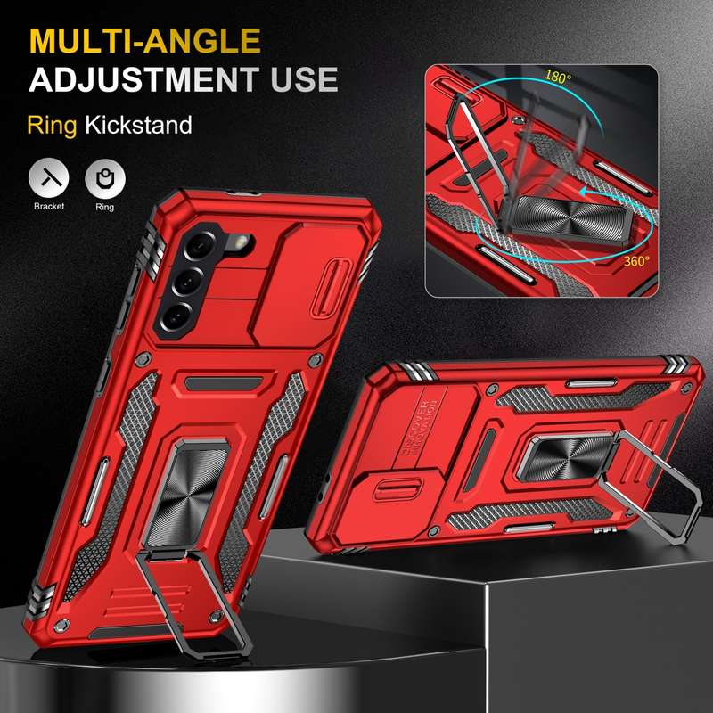 For Samsung Galaxy Z Fold4 GKK Integrated Magnetic Armor Flip Phone Case With Pen Box(Silver)