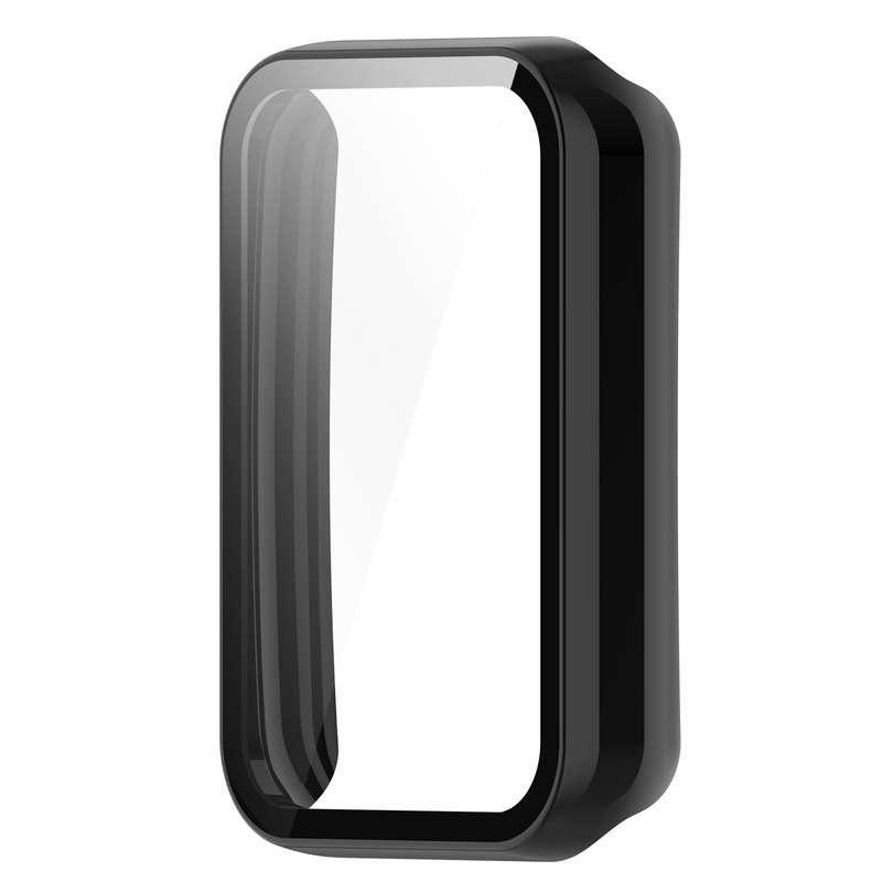 For OPPO Band 2 Tempered Glass Film PC Watch Case(Transparent)
