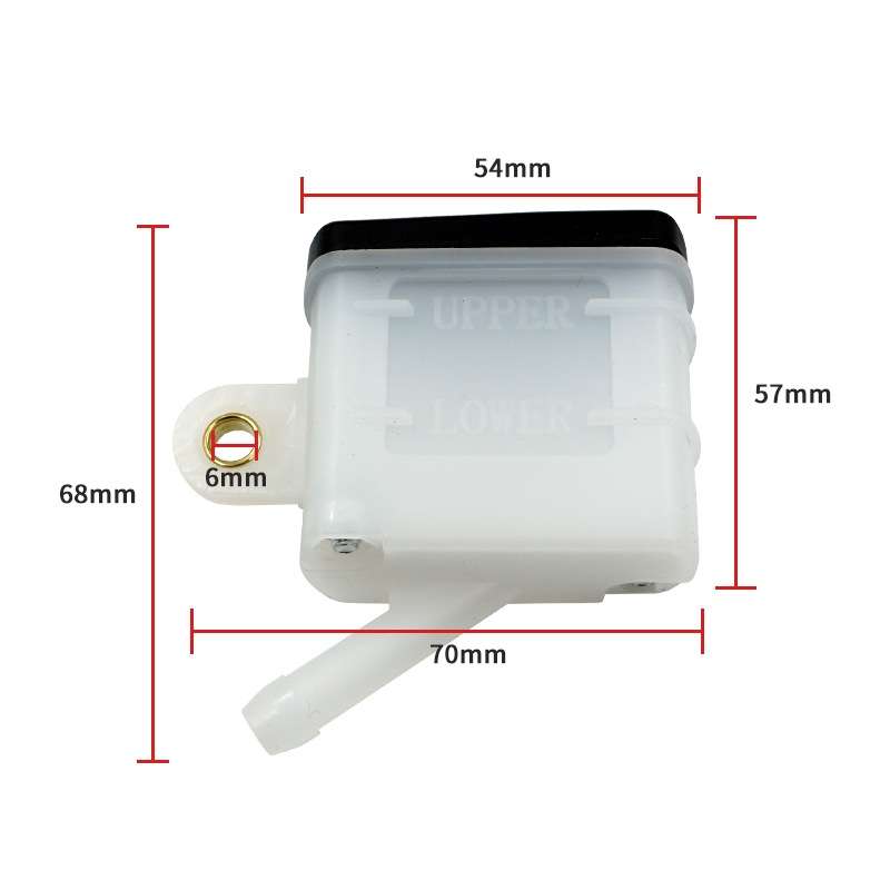 3 PCS Motorcycle Rear Brake Pump Upper Pump Split Large Oiler, Style:Square
