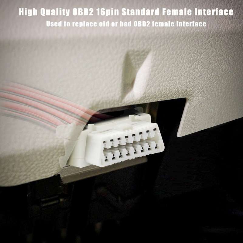 30cm 16Pin Fixed Terminal Extension Cable Female Plug for Honda